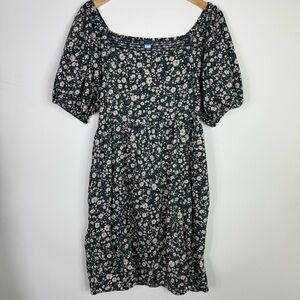 Old Navy Black Puff Sleeve Sundress